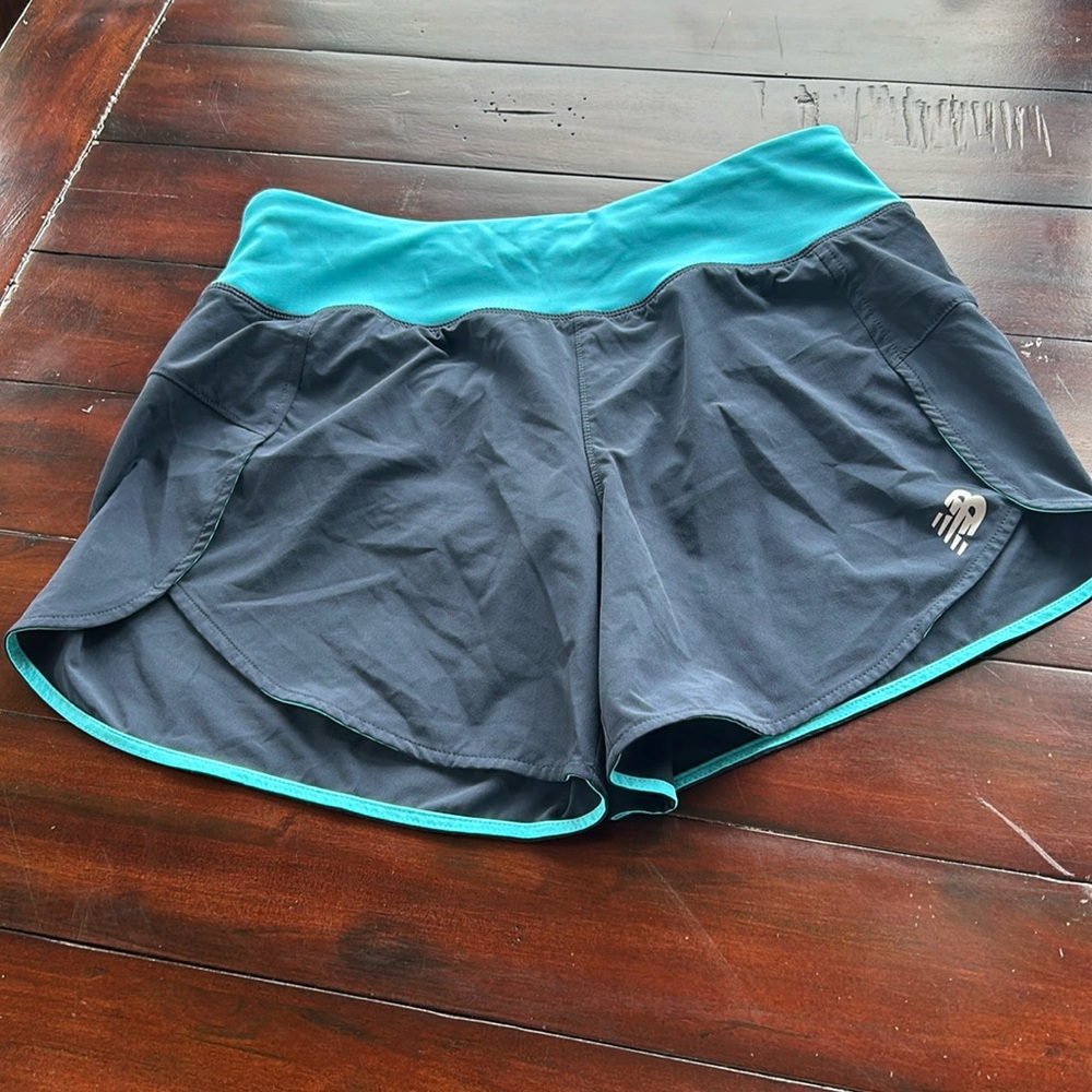 New Balance Athletic Shorts - Teal and Dark Gray